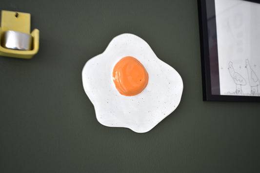 Egg on the wall