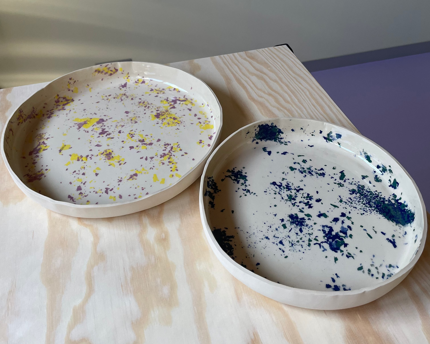 Terrazzo op klei -> 2 in elkaar passende schalen